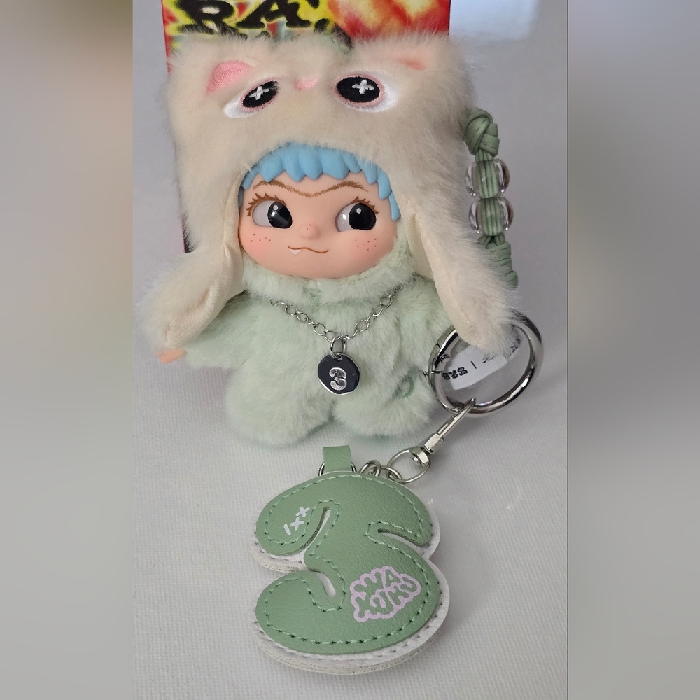Wakuku On A Roll Series Plush Pendant  "3"